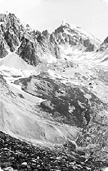 Panorama près de Tête Dure, région de Virayse : relief glaciaire